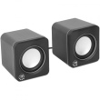 MANHATTAN Lautsprecher fr PC und Laptop 2600 Series zwei verbundene Lautsprecher 1.4 m USB-Kabel USB-C/USB-A-Adapter schwarz/silber