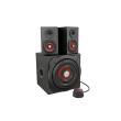 GENESIS Helium 610BT Computer Speakers, Wired, Bluetooth, Black | Genesis | Helium 610BT | Bluetooth | Red/Black | Computer Speakers