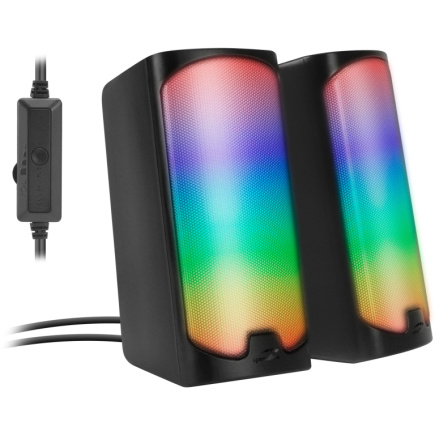 Speedlink Lautsprecher TONOS RGB. Stereo. schwarz retail