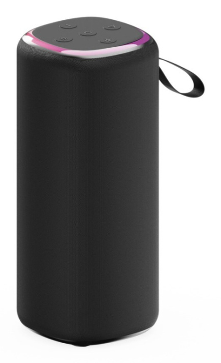Gembird GMB Audio SPK-BT-LED-08L portable/party speaker Stereo portable speaker Black 10 W