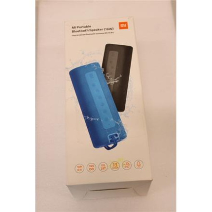 Taastatud. Xiaomi Mi Portable Bluetooth Speaker (16W) BLACK, | Xiaomi | Bluetooth Speaker | Mi Portable Speaker | DAMAGED PACKAGING, MISSING USB CABLE | Waterproof | Bluetooth | Black | Portable