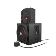 GENESIS Helium 610BT Computer Speakers, Wired, Bluetooth, Black | Genesis | Helium 610BT | Bluetooth | Red/Black | Computer Speakers NCS-1408