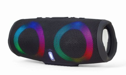 Gembird SPK-BT-LED-02 portable/party speaker Mono portable speaker Black 10 W