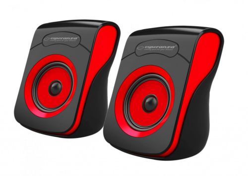 Esperanza Speakers 2.0 USB FLAMENCO Must-red