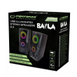 Esperanza USB SPEAKER 2.0 LED RAINBOW BAILA