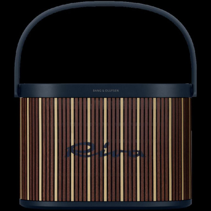 Beosound A5 Speaker Riva Edt (Cover Mahogany Maple/Handle Navy Blue)