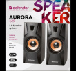 SPEAKERS DEFENDER AURORA S8 2.0 8W USB