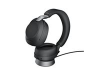 JABRA Evolve2 85 UC Stereo Headset full size Bluetooth wireless wired active noise cancelling 3.5 mm jack noise isolating black 3845294