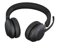 JABRA Evolve2 65 MS Stereo Kõrvaklapid mikrofoniga on-ear Bluetooth wireless USB-C noise isolating black Certified for Microsoft Teams
