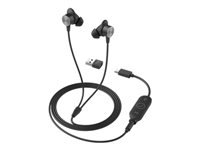 LOGITECH Zone Wired Earbuds Headset in-ear wired 3.5 mm jack noise isolating rose Optimised for UC