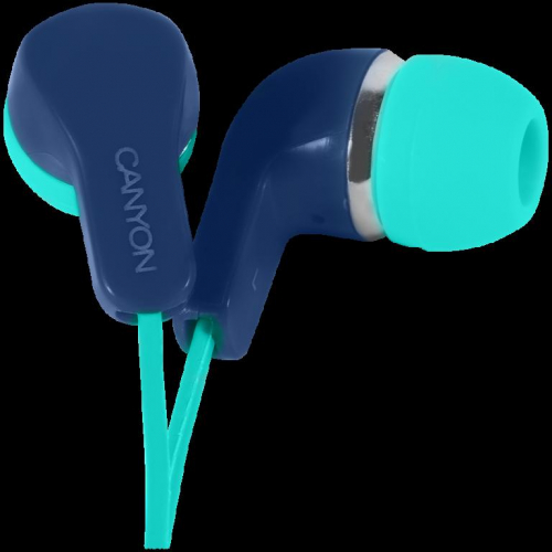 CANYON headphones EPM-02 Mic 1.2 m Blue Green
