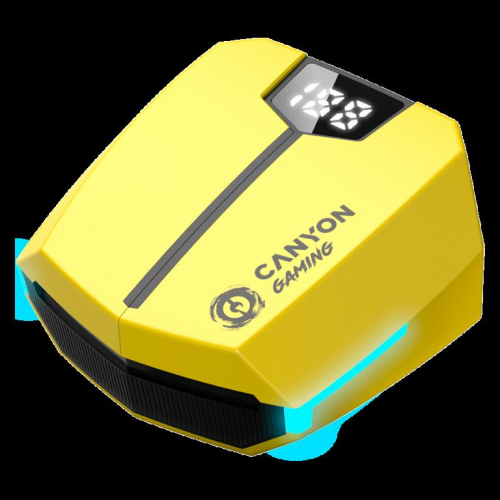CANYON Kõrvaklapid mikrofoniga Doublebee GTWS-2 Gaming Yellow