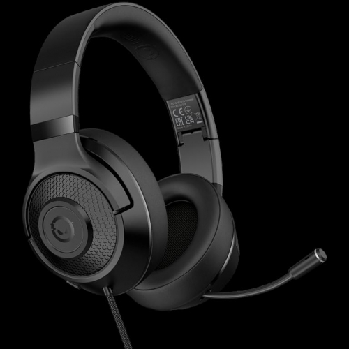 LORGAR Noah 101, Gaming Kõrvaklapid mikrofoniga with Mikrofon, 3.5mm jack connection, cable length 2m, foldable design, PU leather ear pads, size: 185*195*80mm, 0.245kg, black
