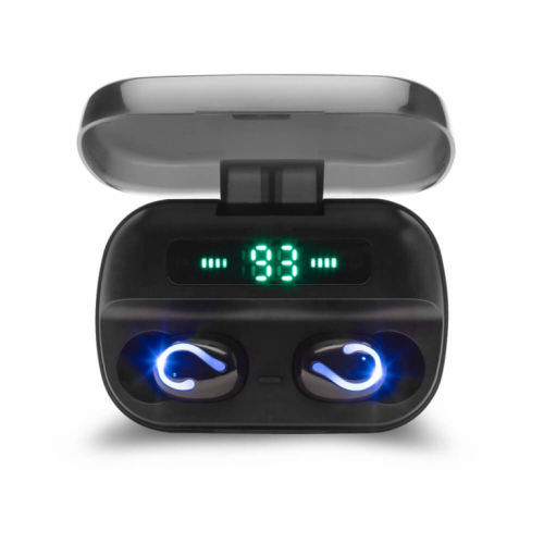 Savio TWS-06 Bluetooth 5.0 + EDR headphones/Kõrvaklapid mikrofoniga In-ear Black