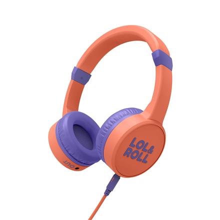 Energy Sistem Lol&Roll Pop Kids Headphones Orange (Music Share, Detachable Cable, 85 dB Volume Limit, Mikrofon) | Energy Sistem | Headphones | Lol&Roll Pop Kids | Wired | On-Ear 451869