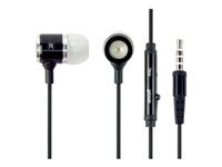GEMBIRD MHS-EP-001 Gembird  Stereo metal earphones with Microphone and volume control, black-white
