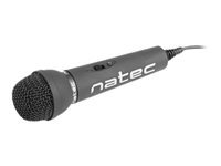 NATEC NMI-0776 Natec Mikrofon Adder Black Mini Jack 3,5mm Low-Noise,omniderctional Mikrofon