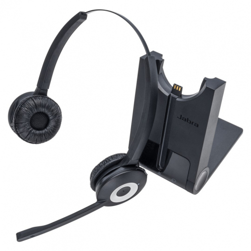 Jabra Pro 920 Duo Kõrvaklapid mikrofoniga Wireless Head-band Office/Call center Black