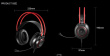 A4TECH BLOODY G200S USB black stereo headphones 50mm Leather Ear Pads 