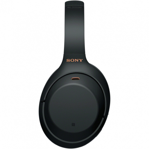 Sony WH-1000XM4 - Headphones with mic - full size - Bluetooth - wireless, wired - NFC - active noise cancelling - 3.5 mm jack - black 