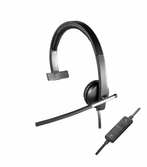 Logitech USB Kõrvaklapid mikrofoniga Mono H650e Head-band Black, Grey