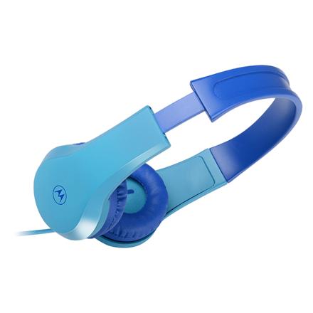 Motorola | Kids Wired Headphones | Moto JR200 | Over-Ear Built-in Mikrofon | Over-Ear | 3.5 mm plug | Blue