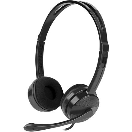 Natec | Headset | Canary Go | Wired | On-Ear | Microphone | Noise canceling | Black NSL-1665