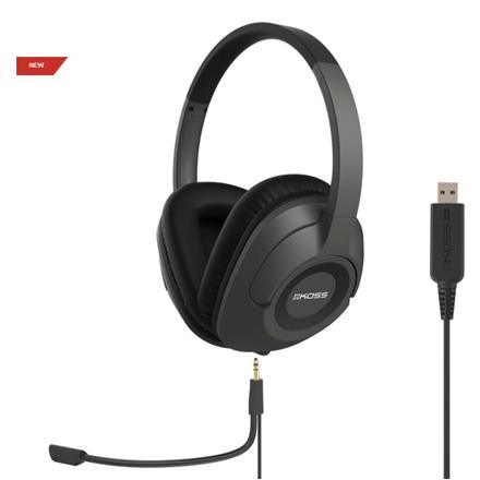 Koss | Headphones | SB42 USB | Wired | On-Ear | Microphone | Black/Grey 193540