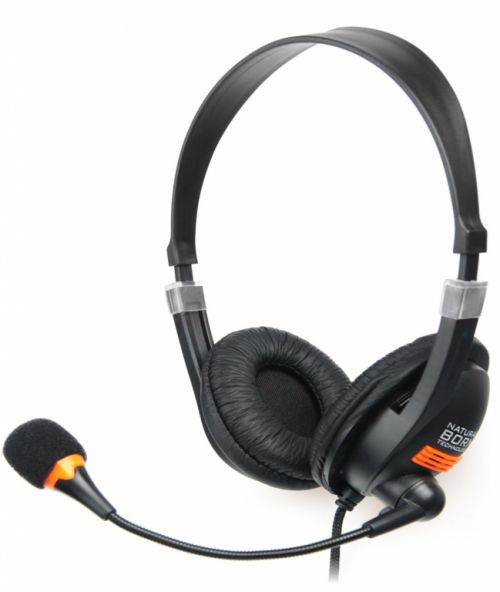 NATEC Drone Kõrvaklapid mikrofoniga Wired Head-band Calls/Music Black, Orange