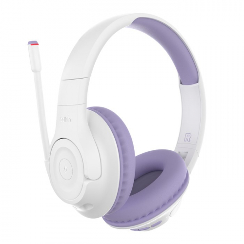 Belkin SOUNDFORMINSPIRE OVEREAR Kõrvaklapid mikrofoniga LAV Wired & Wireless Head-band Calls/Music USB Type-C Bluetooth Lavender, White