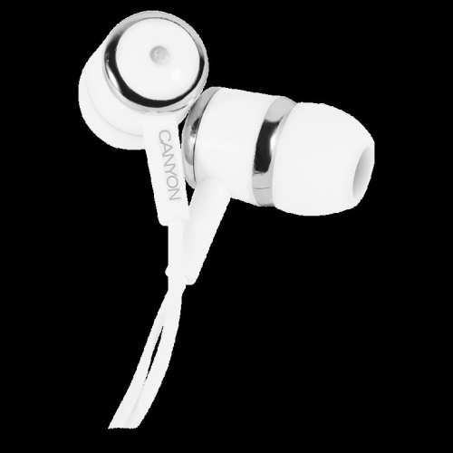 CANYON headphones EPM-01 Mic 1.2m White