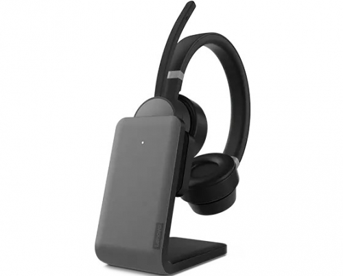 Lenovo Go Wireless ANC Kõrvaklapid mikrofoniga Wired & Wireless Head-band Office/Call center USB Type-C Bluetooth Charging stand Black