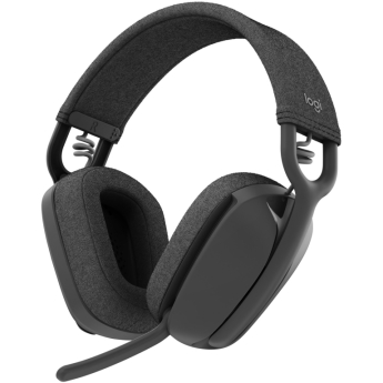 Logitech Zone Vibe 100 - Headset - full size - Bluetooth - wireless - graphite 
