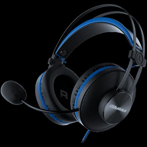 Cougar | Immersa Essential Blue | Headset | Driver 40mm /9.7mm noise cancelling Mic./Stereo 3.5mm 4-pole and 3-pole PC adapter / Blue