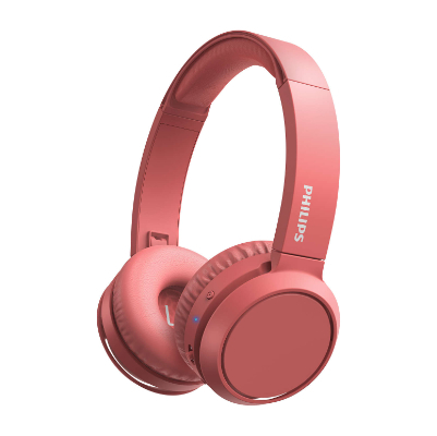 PHILIPS Wireless On-Ear Headphones TAH4205RD/00 Bluetooth®, Built-in Mikrofon, 32mm drivers/closed-back, Red