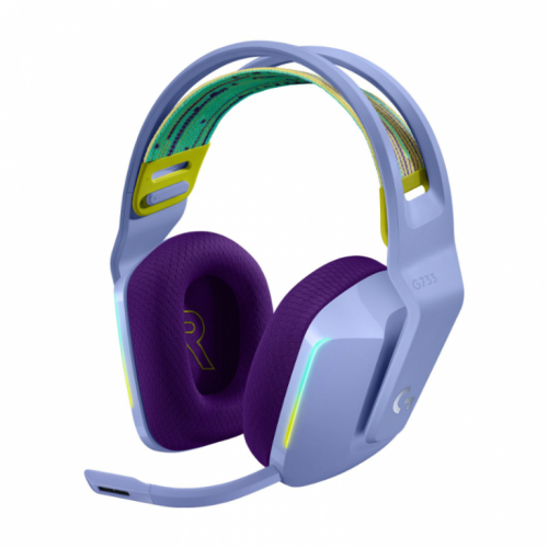 Logitech Lightspeed Gaming Headset G733 lilac