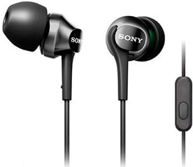  Sony MDR-EX110AP - Earphones with mic - in-ear - wired - 3.5 mm jack - black