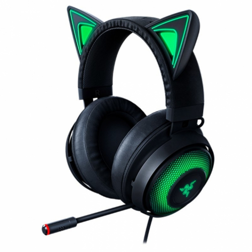 Razer Kraken Kitty Edition Kõrvaklapid mikrofoniga Wired Head-band Gaming Black, Green