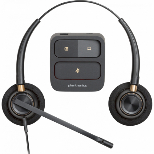 HP Poly EncorePro 520 Binaural Headset +Quick Disconnect (89434-02)