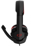 Esperanza HEADPHONES WITH Mikrofon FOR PLAYERS RAVEN RED