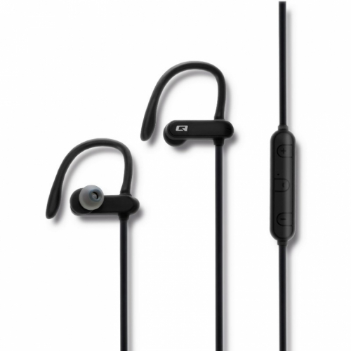 Qoltec Sports in-ear headphones wireless BT with Mikrofon | Super Bass | Black