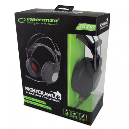 Esperanza Stereo gaming headphones with Mikrofon nightcrawler