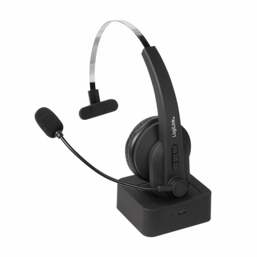 LogiLink Bluetooth mono Kõrvaklapid mikrofoniga with charging stand