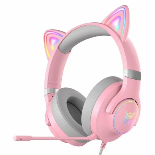 Onikuma Wireless Kõrvaklapid mikrofoniga X30 cat-ear pink