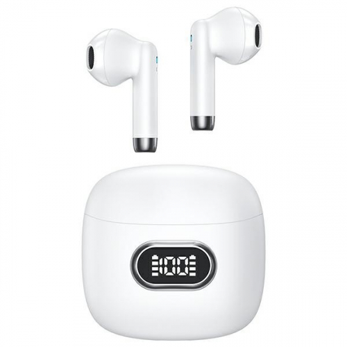 USAMS Bluetooth headphones 5.3 TWS IA II LED white