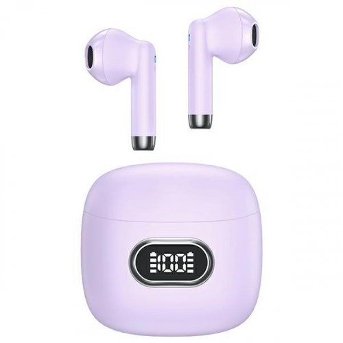 USAMS Bluetooth Headphones 5.3 TWS IA II LED purple