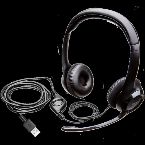 LOGITECH H390 Corded Kõrvaklapid mikrofoniga - BLACK - USB