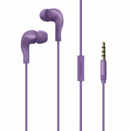 Energizer Wired headphones 3,5 mm jack purple