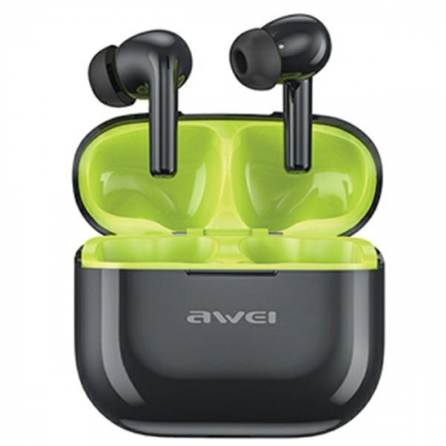 AWEI Bluetooth headphones 5.3 T1 Pro black-green
