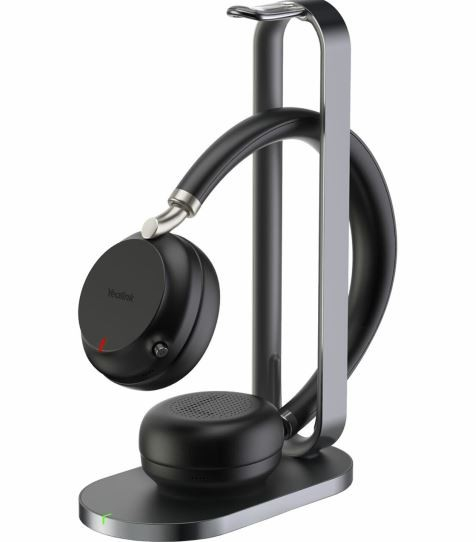 Yealink Wireless headphones BH72 black with USB-A charging stand